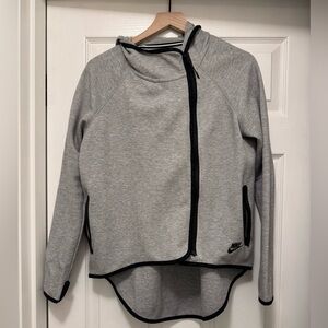 Nike Heather Gray and Black Hoodie